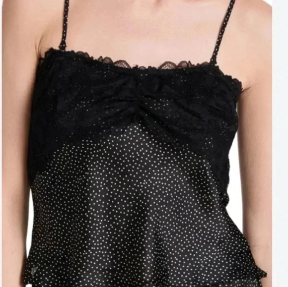Free People Intimately All Dressed Up Dotted Lace Cami Top size Medium - Picture 6 of 6